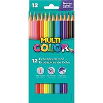 Lapis De Cor Sextavado Multicolor Super Eco 12 Cores