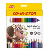 Lapis de cor (sextavado) Neo-Pen 24cores 2,9mm - Compactor