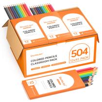 Lápis de cor Shuttle Art 504 Bulk 12 cores vibrantes x42