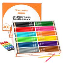 Lápis de Cor Shuttle Art - Pacote com 408 Cores e 20 Apontadores Lápis de Cor Shuttle Art - Pacote com 408 Cores e 20 Apontadores