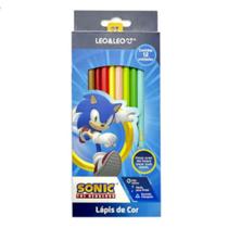 Lápis de Cor Sonic 12 Cores Leo&Leo Lápis de Cor Sonic 12 Cores Leo&Leo