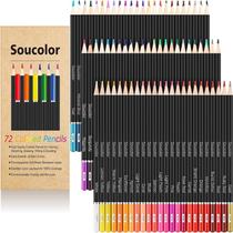 Lápis de cor Soucolor 72 cores para livros de colorir para adultos Lápis de cor Soucolor 72 cores para livros de colorir para adultos