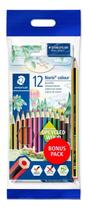 Lápis de Cor Staedtler 12 Cores + Lápis HB + Borracha