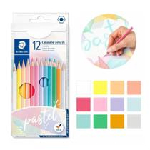 Lápis de Cor Staedtler 12 Cores Pastel Escolar
