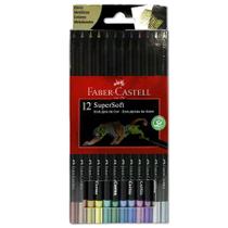 Lápis De Cor Super Soft 12 Tons Metálicos Faber Castell Lápis De Cor Super Soft 12 Tons Metálicos Faber Castell