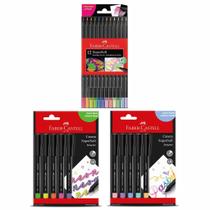 Lápis De Cor Super Soft E Soft Pen Faber Castell Neon Pastel
