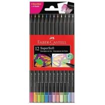 Lapis De Cor Supersoft 12 Cores 6Neon 6Pastel Faber Castell Lapis De Cor Supersoft 12 Cores 6Neon 6Pastel Faber Castell