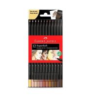Lápis De Cor SuperSoft 12 Tons de Pele Faber-Castell Lápis De Cor SuperSoft 12 Tons de Pele Faber-Castell