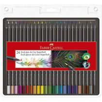 Lapis de cor supersoft 24 cores faber castell