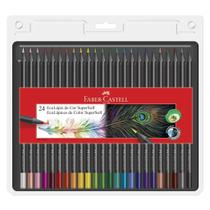 Lápis de cor supersoft 24 cores faber-castell