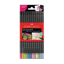 Lapis de Cor Supersoft C/ 6 Neon + 6 Pastel Faber Castell