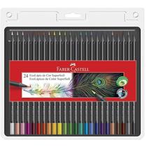 Lápis de Cor Supersoft com 24 Cores Faber-Castell