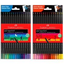 Lápis De Cor Supersoft Cor Quente E Fria FABER CASTELL Kit