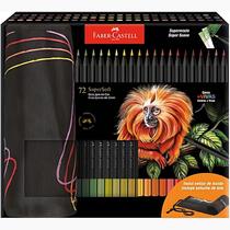 Lápis De Cor SuperSoft Faber Castell 72 Cores Estojo Tecido