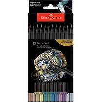 Lápis De Cor SuperSoft Faber Castell Tons Metálicos 12 Cores