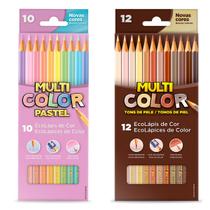 Lápis de Cor Tons de Pele, Multicolor + Lápis de Cor Tons Pastel, Multicolor - Faber Castell