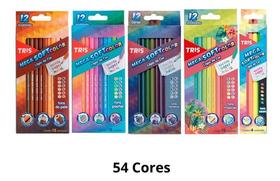 Lápis De Cor Tons De Pele Pastel Metálica Tropical 54 Cores Lápis De Cor Tons De Pele Pastel Metálica Tropical 54 Cores