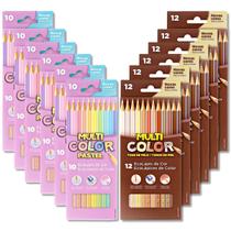 Lapis de cor Tons de Pele + tons pastel Multicolor kit 12 cx Lapis de cor Tons de Pele + tons pastel Multicolor kit 12 cx