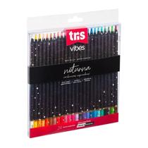 Lápis de Cor Tons Noturna Tris Vibes - 24 cores