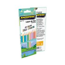 Lápis de cor tons pasteis sextavado masterprint Lápis de cor tons pasteis sextavado masterprint