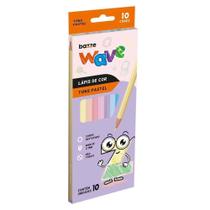 Lápis De Cor Tons Pastel 10 Cores Wave - Bazze 901736
