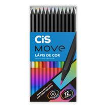 Lapis de Cor Triangular Cis Move com 12 Cores Lapis de Cor Triangular Cis Move com 12 Cores