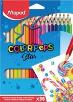 Lapis De Cor Triangular Color Peps 36 Cores