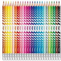 Lapis De Cor Triangular Color Peps Apagavel 24Cores