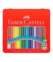 Lapis De Cor Triangular Ecolapis Grip 24 Cores Faber Castell