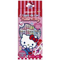 Lapis de COR Triangular Hello KITTY 12 Cores Caixa