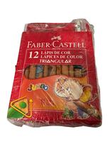 Lápis de cor Triangular Jumbo 12 cores Faber Castell Lápis de cor Triangular Jumbo 12 cores Faber Castell