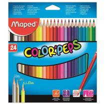 Lapis de cor triangular maped color pets - 24 cores Lapis de cor triangular maped color pets - 24 cores
