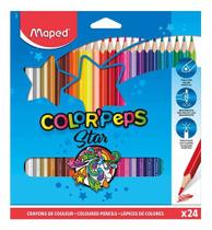 Lapis De Cor Triangular Maped Color Pets - 24 Cores