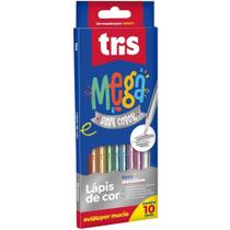 Lapis de cor triangular mega soft color 10tons metalic - SUMMIT