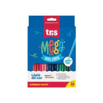 Lapis de Cor Triangular Mega Soft Color 36 Cores Resistente Tris Lapis de Cor Triangular Mega Soft Color 36 Cores Resistente Tris