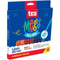 Lápis de COR Triangular Mega SOFT Color - 48 Cores