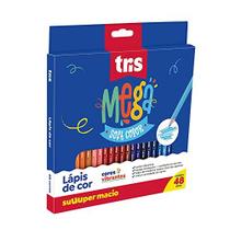 Lapis De Cor Triangular Mega Soft Color 48Cores