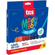 Lapis de cor triangular mega soft color 48cores - SUMMIT