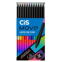 Lápis de Cor Triangular Move Estojo com 12 cores - CiS