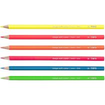 Lapis de cor triangular tris megasoft 6 tons neon summit