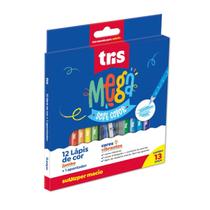 Lápis de cor tris jumbo 12 cores Lápis de cor tris jumbo 12 cores
