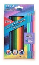 Lápis De Cor Tris Mega Soft 12cores Clássicas + 4tons Pastel Lápis De Cor Tris Mega Soft 12cores Clássicas + 4tons Pastel
