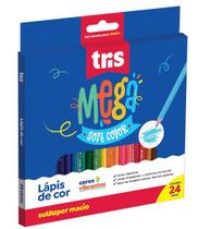 Lápis de Cor Tris Mega Soft 24 Cores