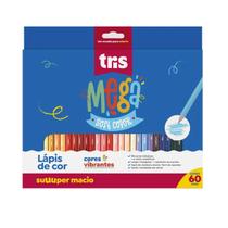 Lápis de Cor Tris Mega Soft 60 Cores Lápis de Cor Tris Mega Soft 60 Cores