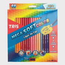 Lapis de Cor Tris Mega Soft Color C/48 Cores + Apontador