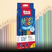 Lápis de Cor Tris Mega Soft Color Cores Vibrantes 12 Cores 614700