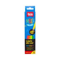 Lápis de Cor Tris Mega Soft Neon 06 Cores Lápis de Cor Tris Mega Soft Neon 06 Cores