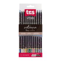 Lápis de Cor Tris Vibes 12 Cores Noturna Tons Neutros 910943