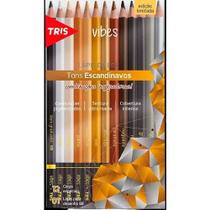 Lápis de cor Tris Vibes 12 cores Tons Escandinavos TRIS Lápis de cor Tris Vibes 12 cores Tons Escandinavos TRIS