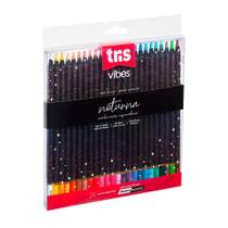 Lápis de Cor Tris Vibes 24 Cores Noturna